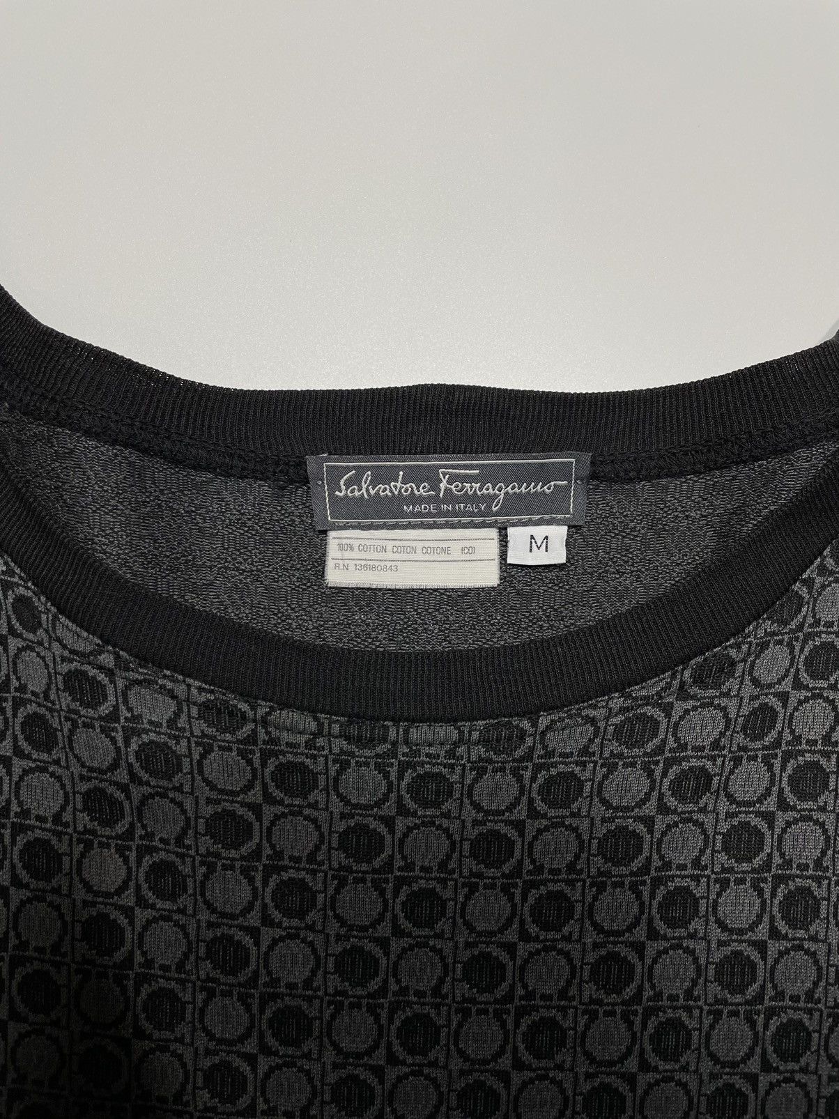 Salvatore Ferragamo Vintage iconic Salvatore Ferragamo Polkadot Monogram Tee Size US M / EU 48-50 / 2 - 5 Thumbnail