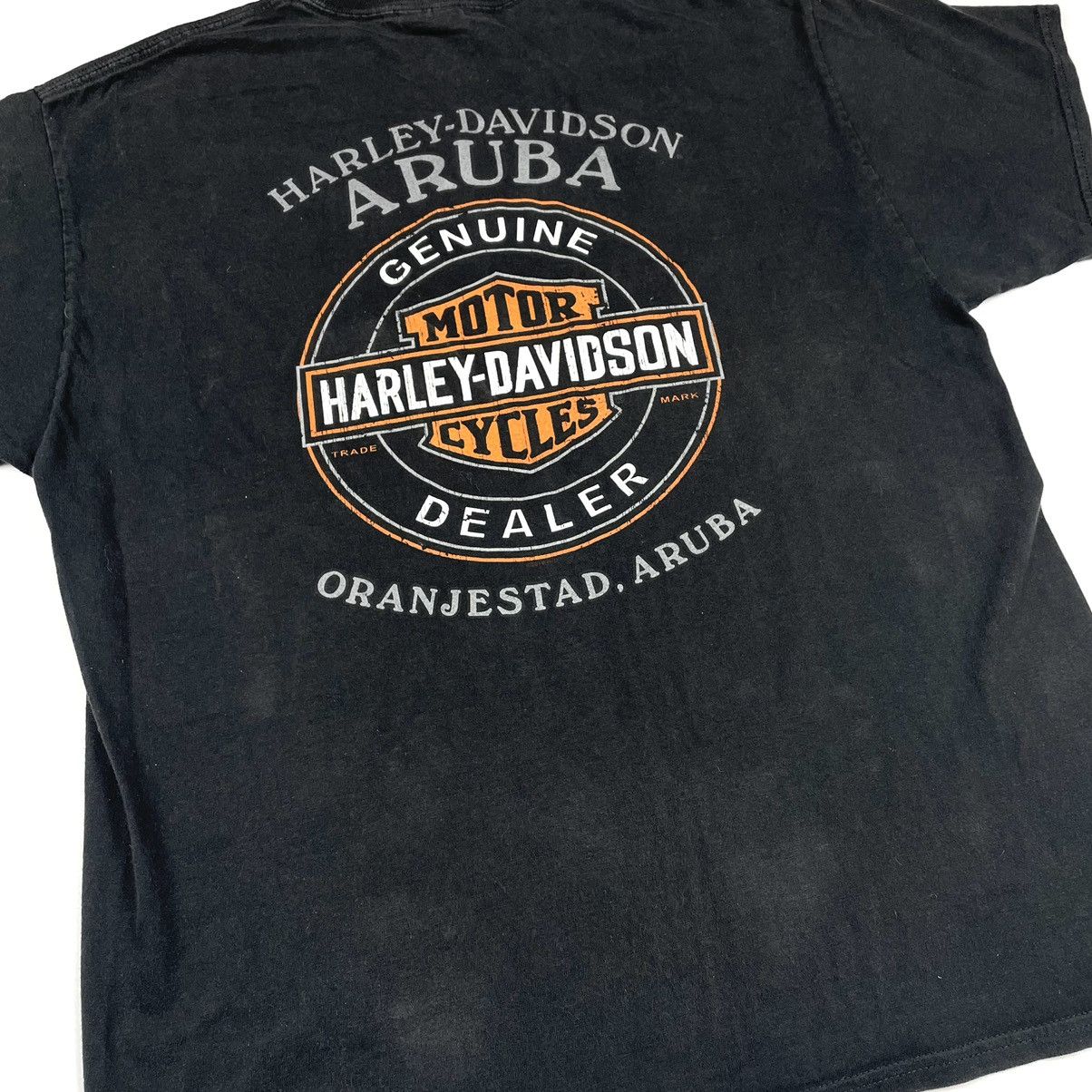 Harley Davidson × Vintage Harley Davidson Y2K Big Logo Black T-Shirt Size US M / EU 48-50 / 2 - 5 Thumbnail