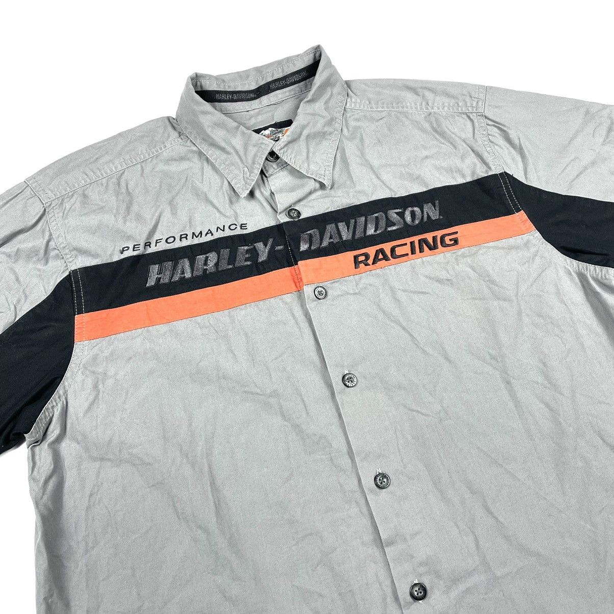 Harley Davidson Harley Davidson Y2K Vintage Avant Garde Shirt Size: L Size US L / EU 52-54 / 3 - 3 Thumbnail