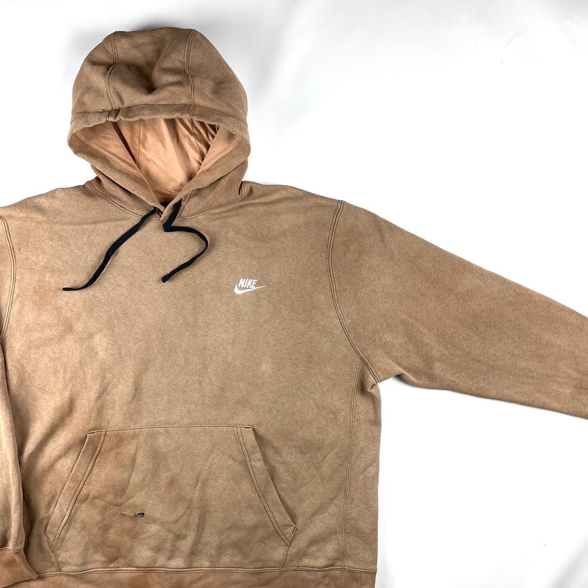 Nike × Vintage Nike Vintage Y2K Brown Hoodie Size: XL Size US XL / EU 56 / 4 - 3 Thumbnail