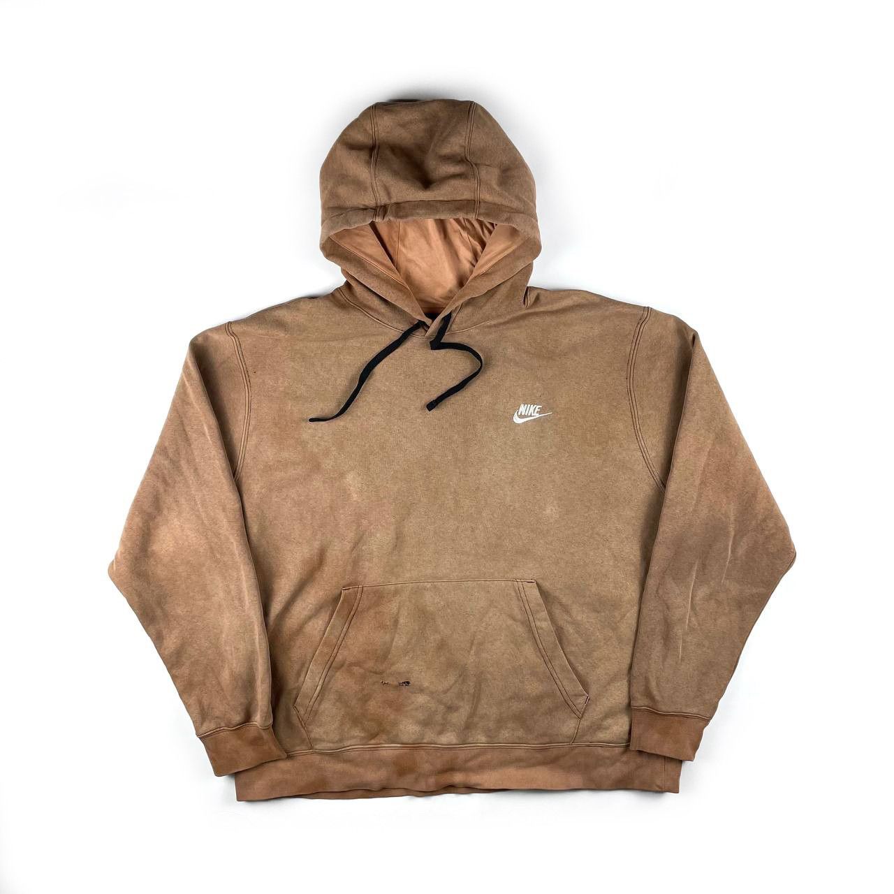 Nike × Vintage Nike Vintage Y2K Brown Hoodie Size: XL Size US XL / EU 56 / 4 - 1 Thumbnail