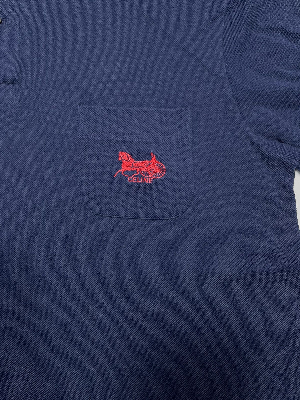 Celine Vintage Celine 90s embroidery shirt polo designer Size US M / EU 48-50 / 2 - 4 Thumbnail