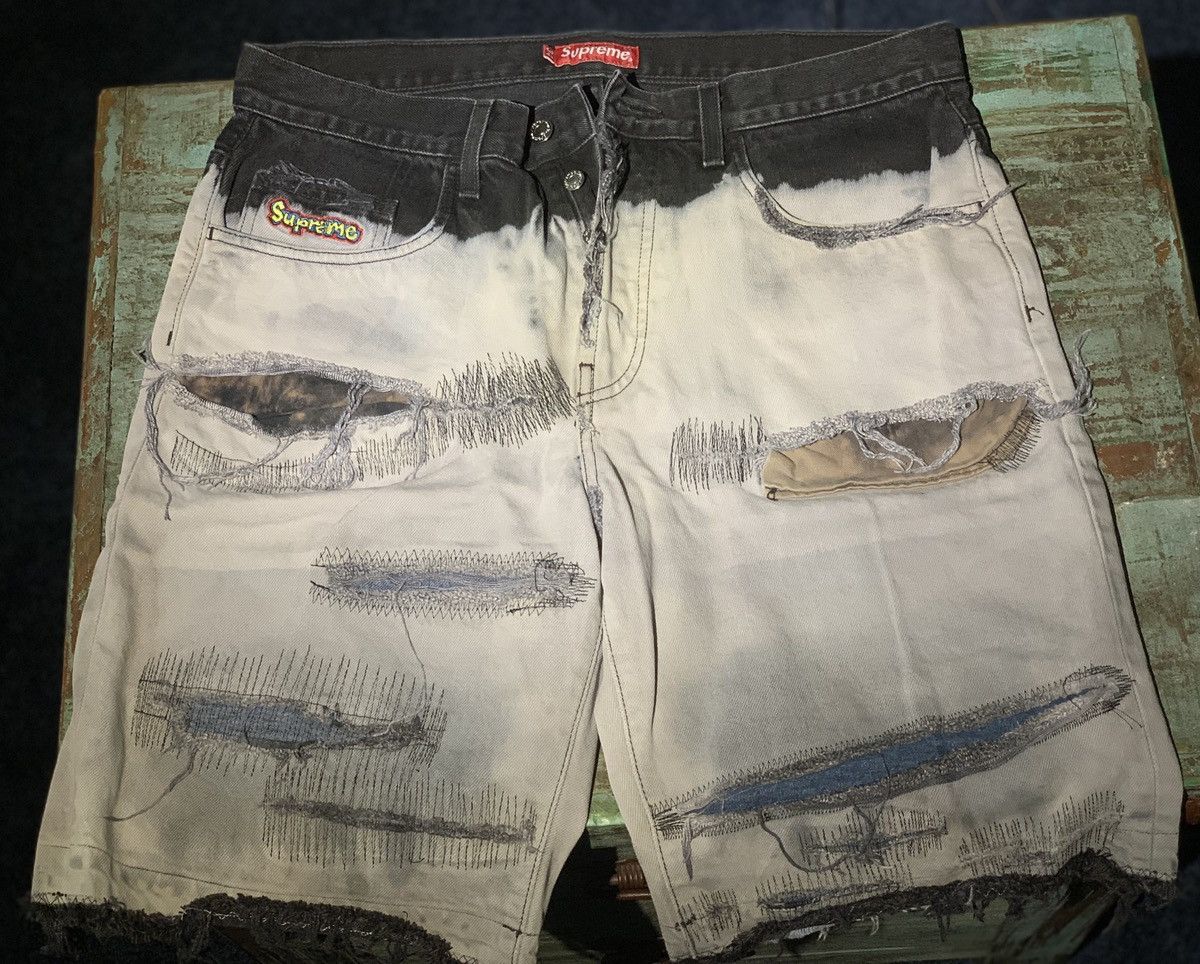 Supreme denim shorts clearance