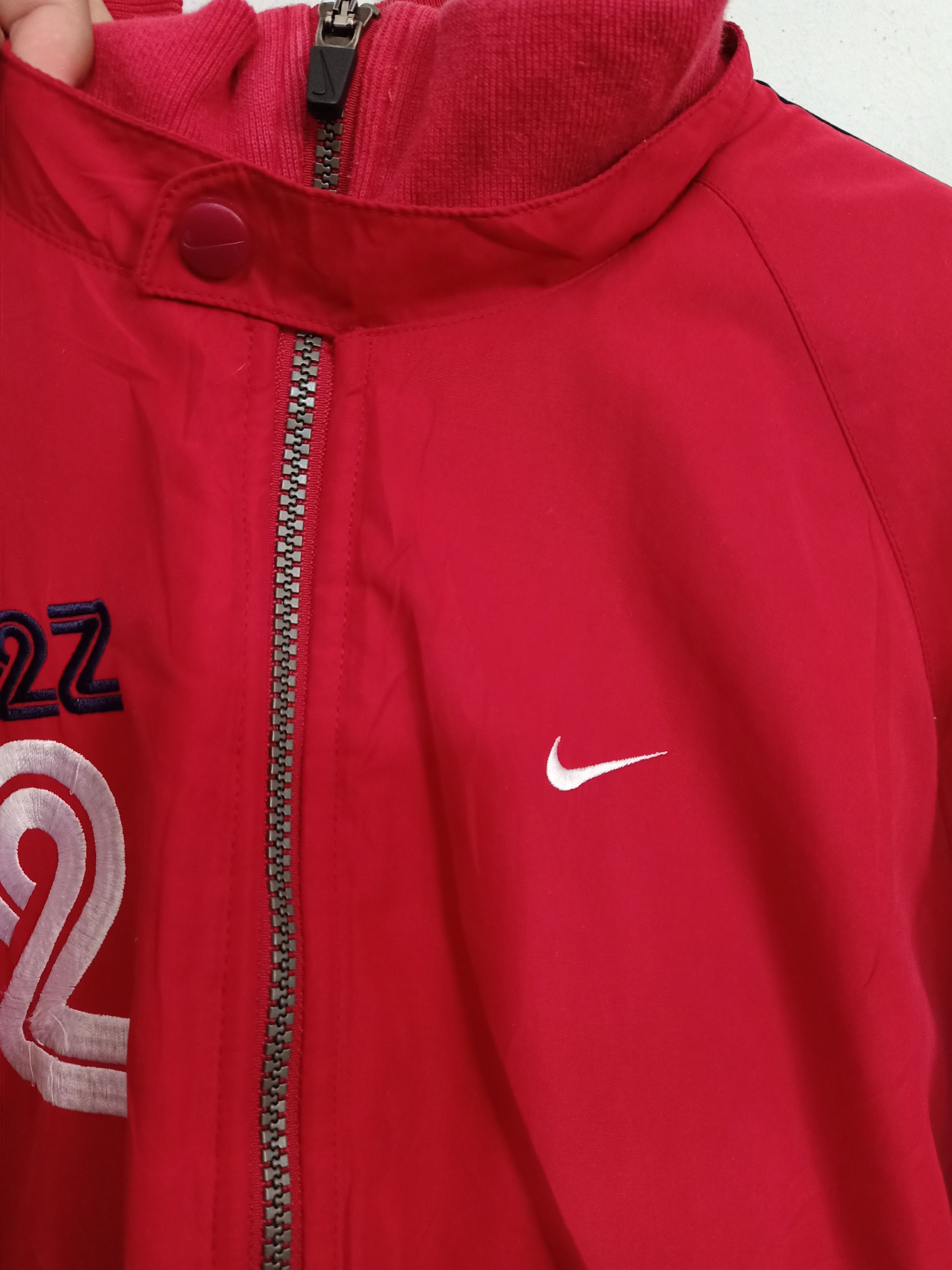Nike × Vintage Vintage Nike baseball bomber jacket Red puffer COR72Z Size US M / EU 48-50 / 2 - 9 Thumbnail