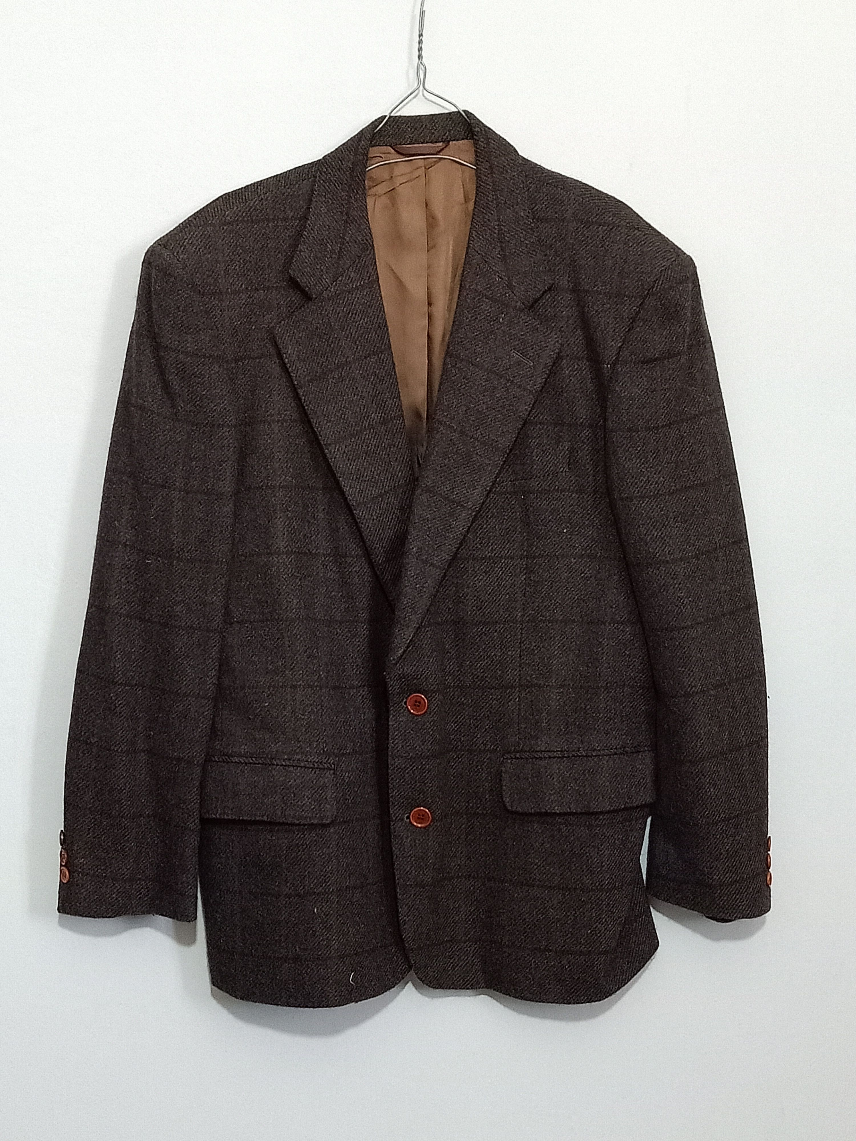 Burberry Burberry Blazer wool jacket checkred M slim style Size US M / EU 48-50 / 2 - 1 Thumbnail