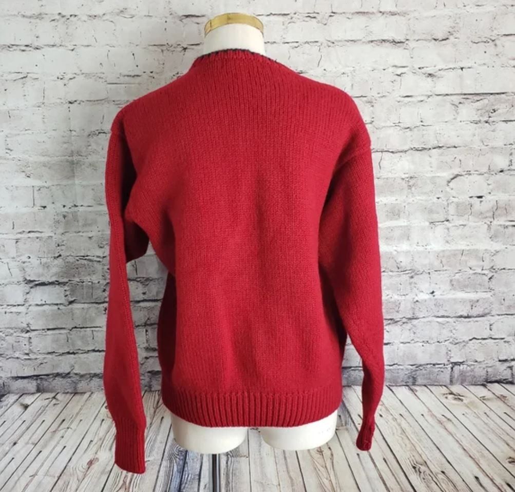 Polo Ralph Lauren Vintage Polo Ralph Lauren Varsity Wool P Sweater Large Size US L / EU 52-54 / 3 - 2 Thumbnail