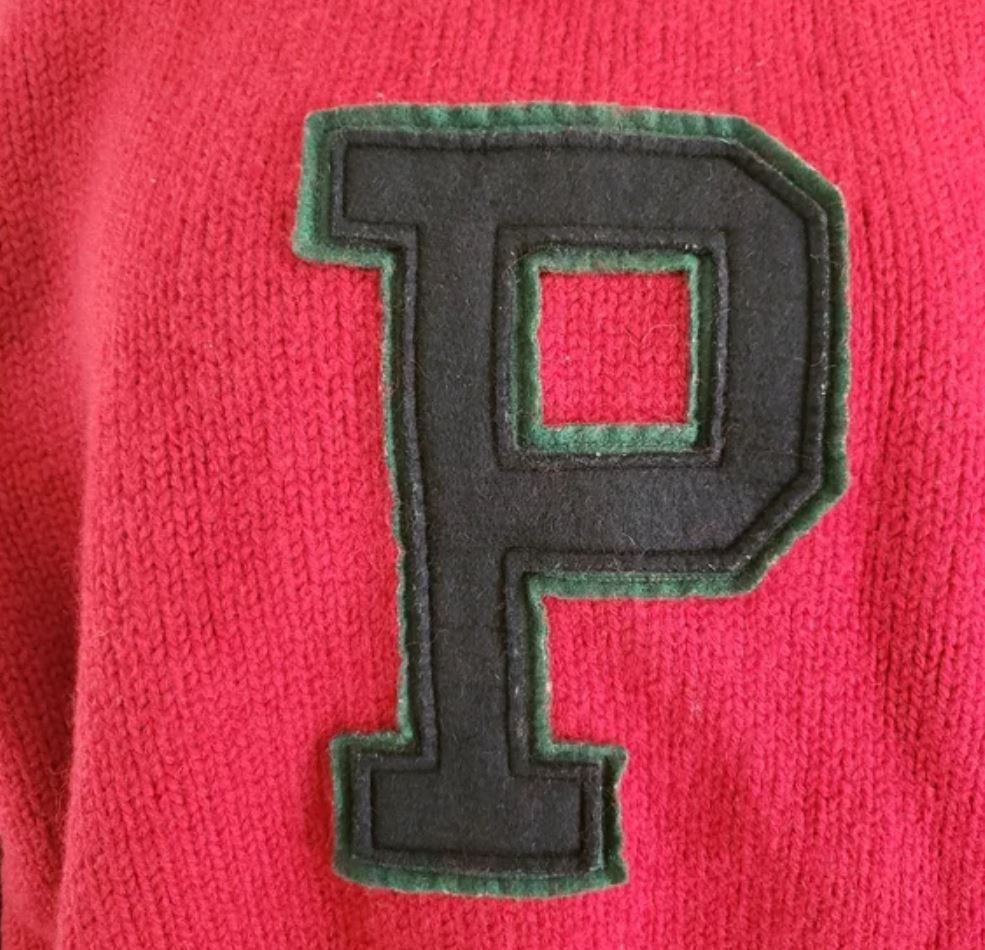 Polo Ralph Lauren Vintage Polo Ralph Lauren Varsity Wool P Sweater Large Size US L / EU 52-54 / 3 - 3 Thumbnail