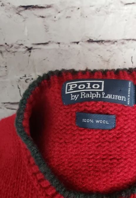 Polo Ralph Lauren Vintage Polo Ralph Lauren Varsity Wool P Sweater Large Size US L / EU 52-54 / 3 - 8 Thumbnail