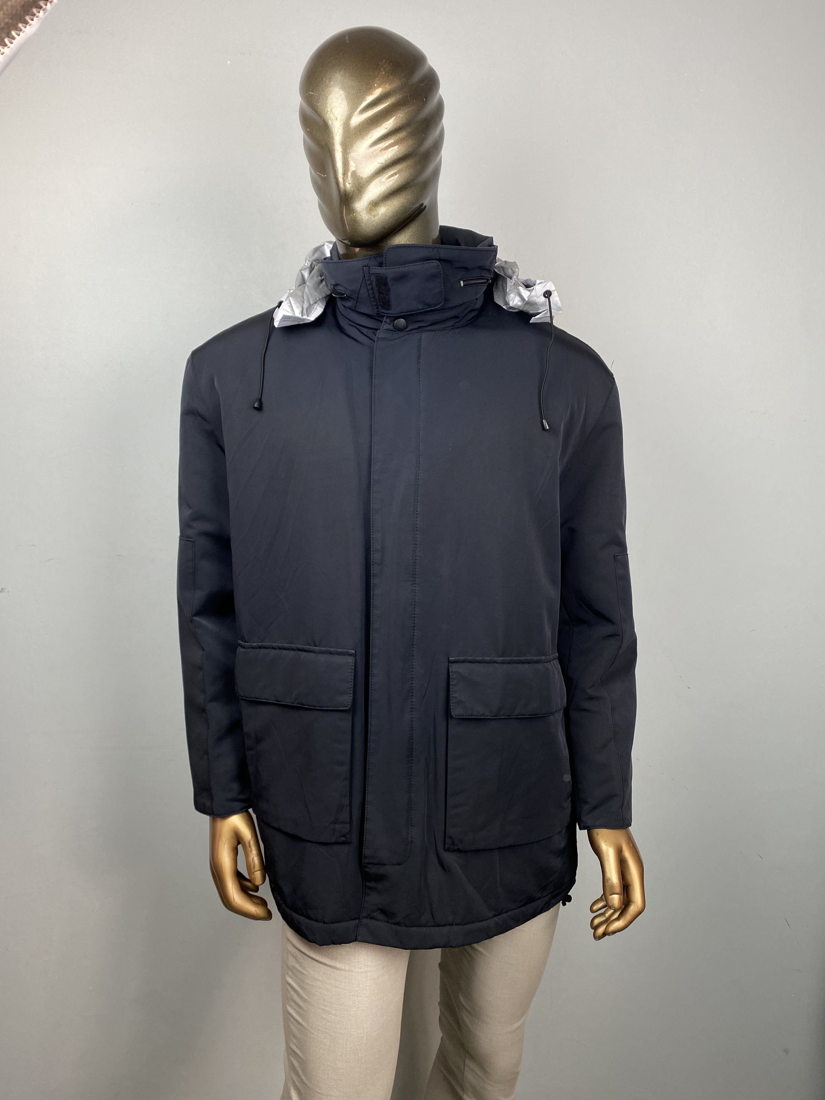Yves Saint Laurent Yves saint laurent ysl jacket waterproof xl hooded chrome Size US XL / EU 56 / 4 - 4 Thumbnail
