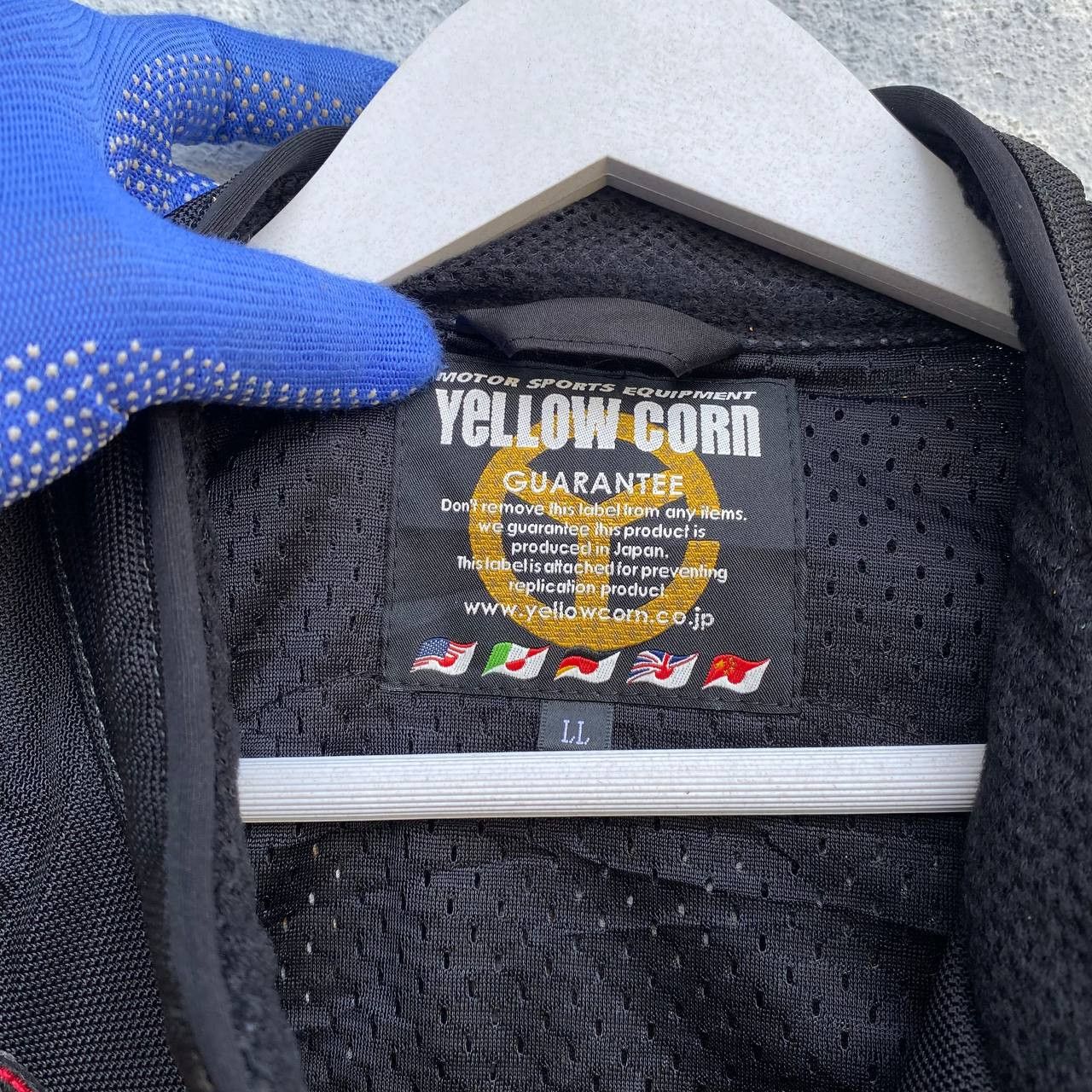 YELLOW CORN Yellow Corn Sledge Hammer Racing biker jacket embroidered L Size US XL / EU 56 / 4 - 13 Thumbnail