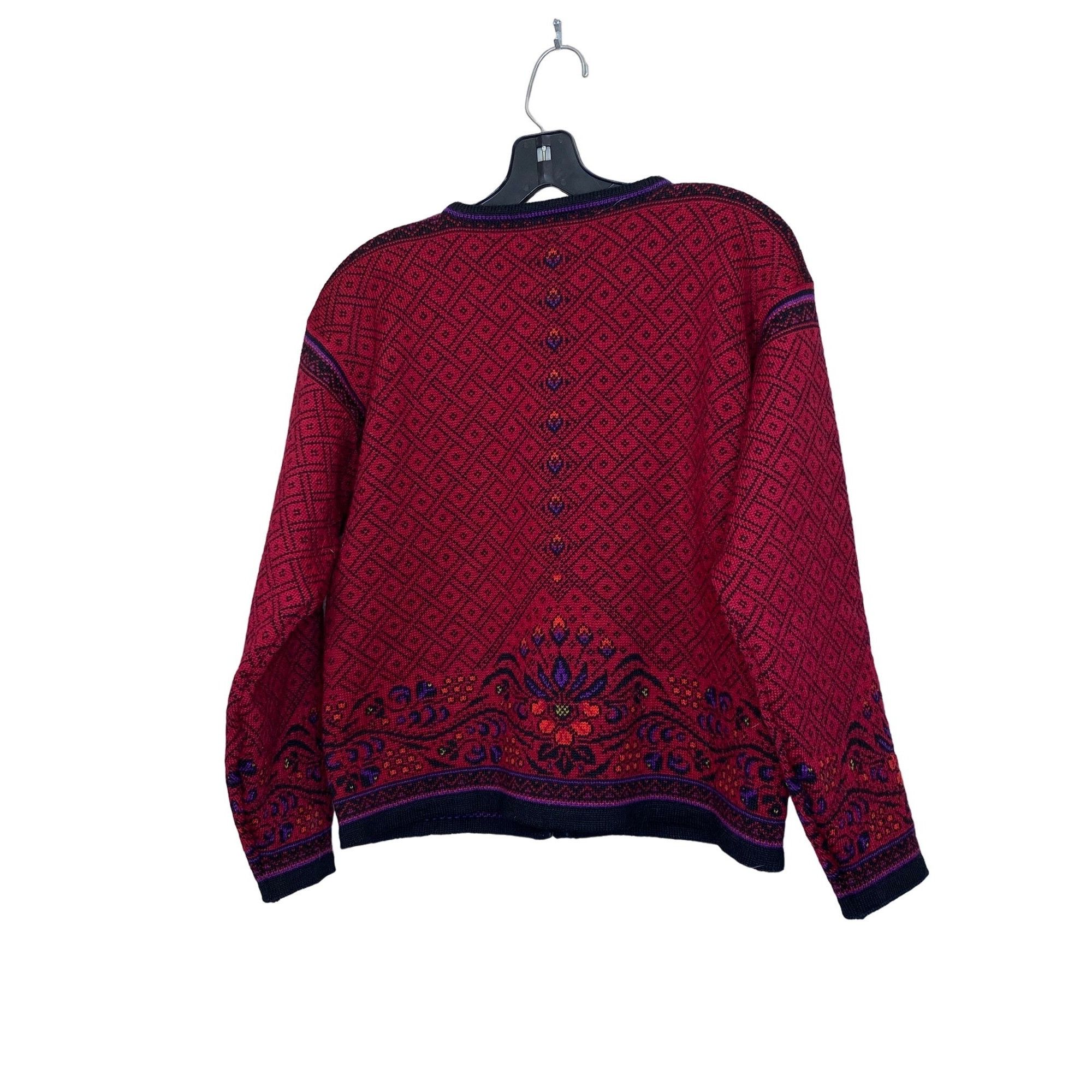 Dale Of Norway Dale of Norway Wool Cardigan Sweater Red Purple Pewter Butto Size M / US 6-8 / IT 42-44 - 5 Thumbnail