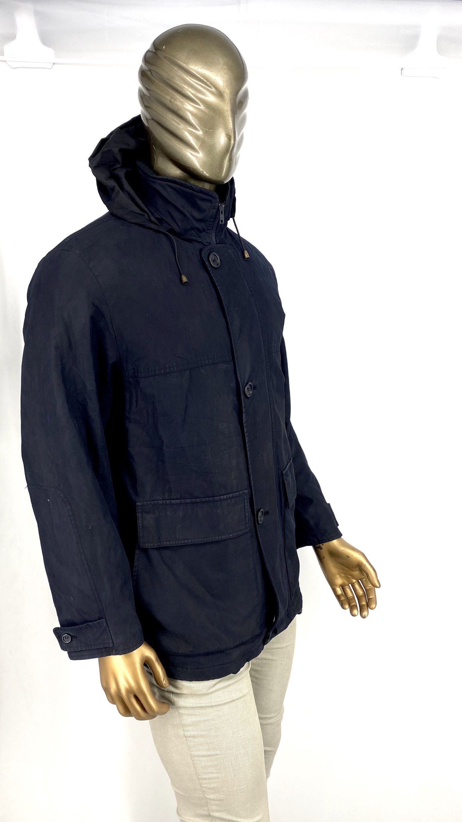 Burberry Rare Burberry vintage navy Hooded Jacket M Size US M / EU 48-50 / 2 - 3 Thumbnail