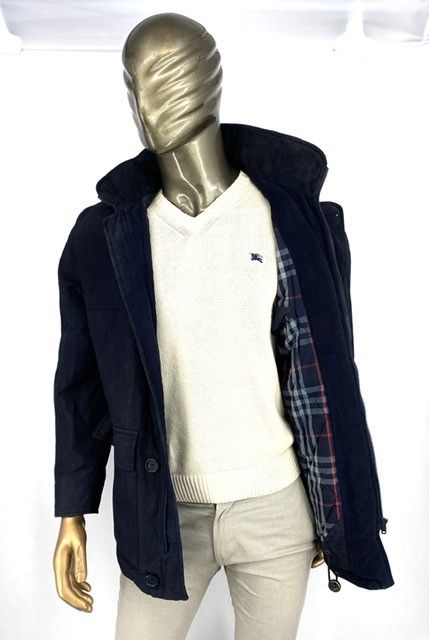 Burberry Rare Burberry vintage navy Hooded Jacket M Size US M / EU 48-50 / 2 - 11 Thumbnail