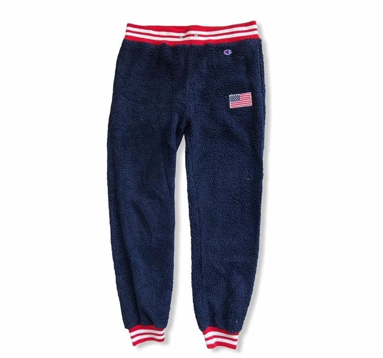 Champion Vintage Champion American Flag Fleece Jogger Pant Size US 34 / EU 50 - 1 Thumbnail