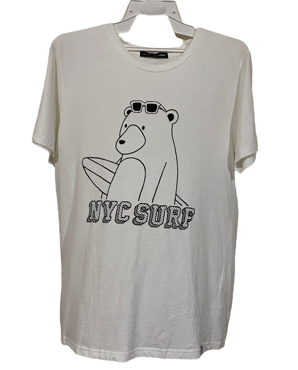 Rare💥 Tete Homme NYC Surf Bear California Cotton Tee