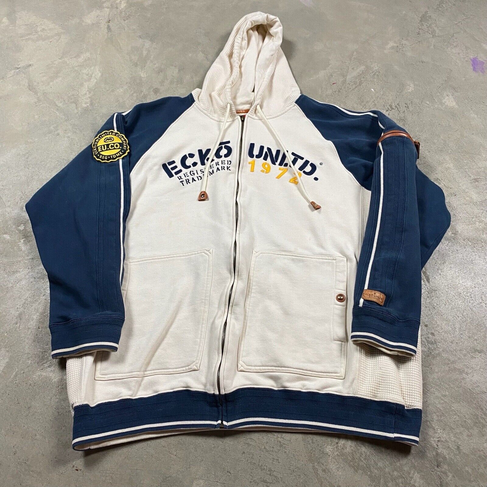 Sweat à Capuche Vintage ECKO UNLTD Homme XL Noir - Occasion Très Bon état
