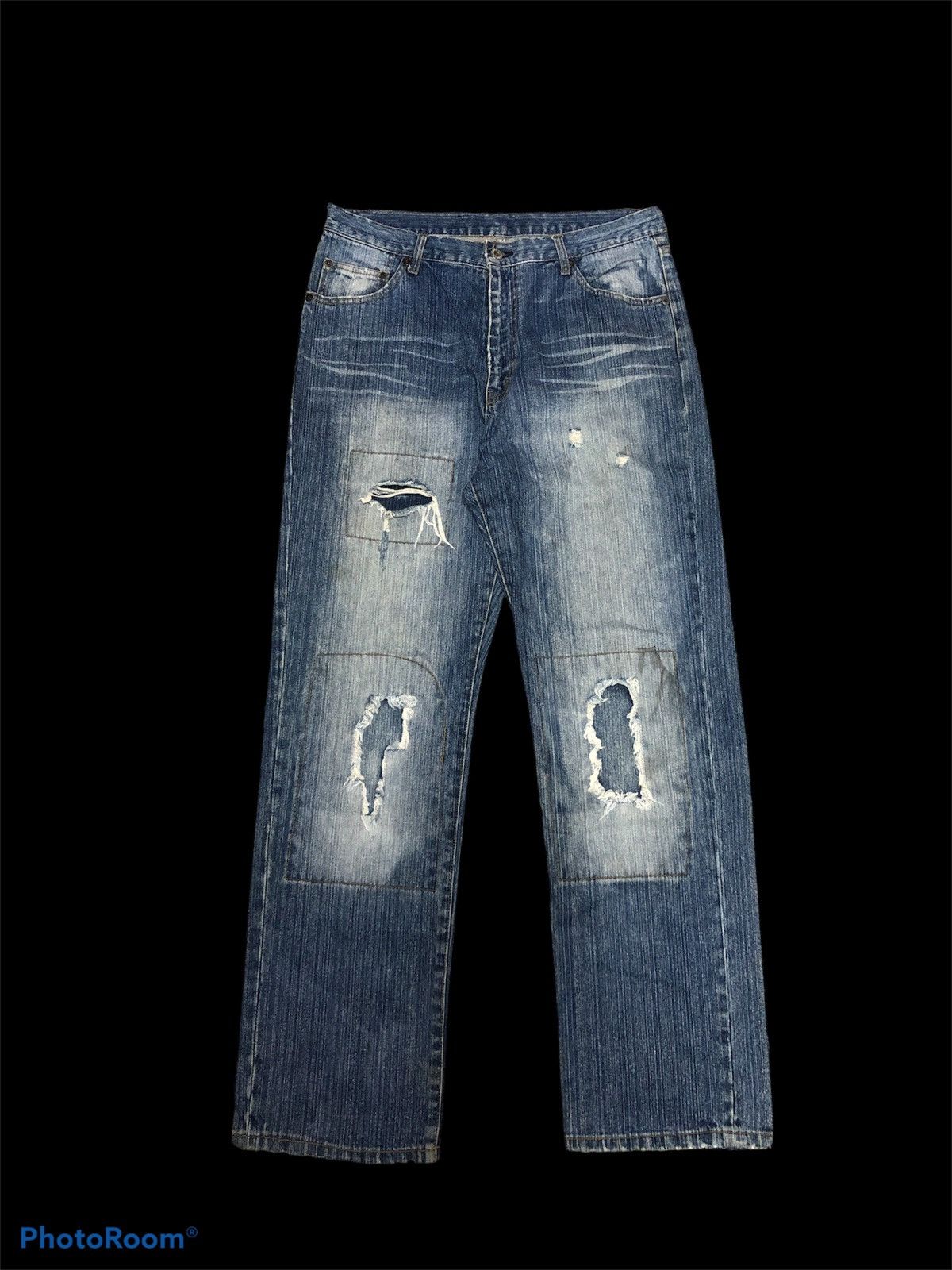 Other WASHED⚡️DISTRESSED PATCHES DENIM Size US 34 / EU 50 - 1 Thumbnail