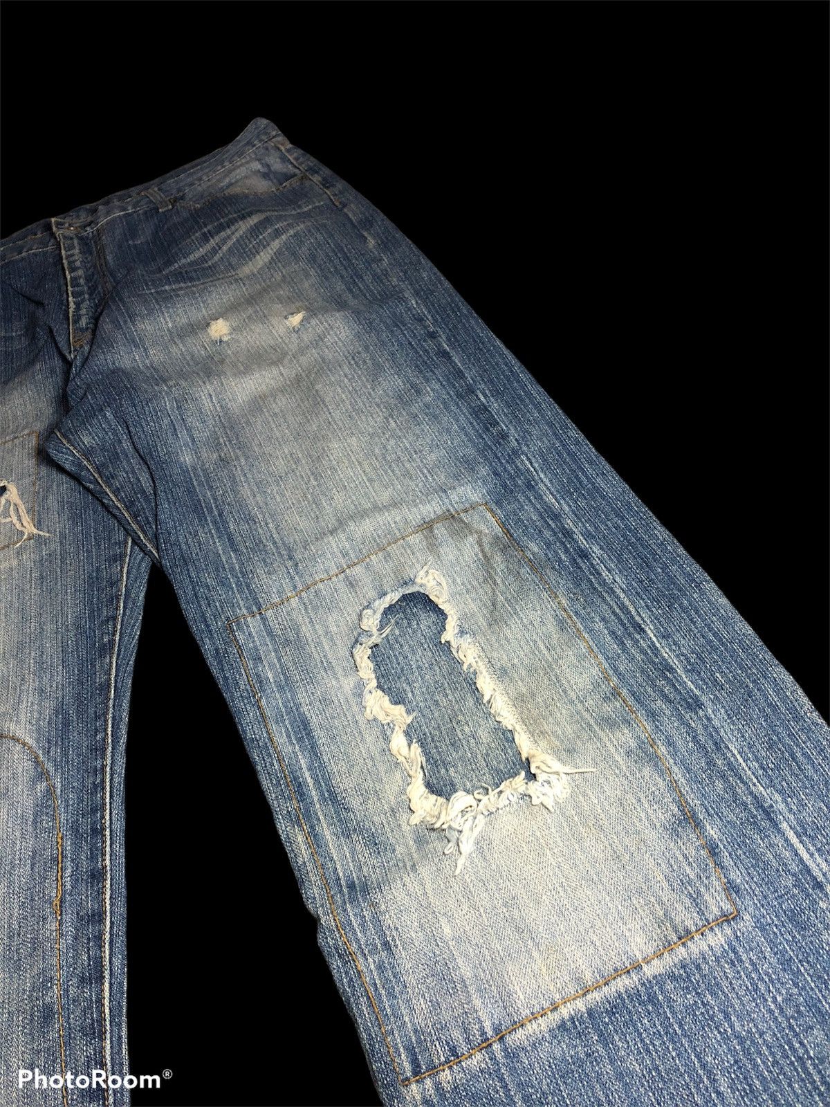 Other WASHED⚡️DISTRESSED PATCHES DENIM Size US 34 / EU 50 - 4 Thumbnail