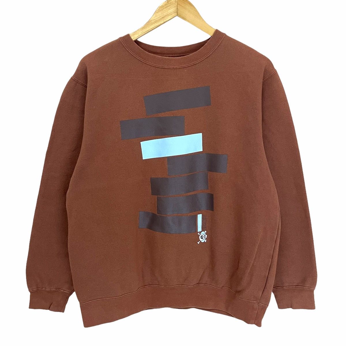 Stussy × Vintage 💥 STUSSY OLDSKOOL CREWNECK PULLOVER SWEATSHIRT Size US M / EU 48-50 / 2 - 1 Thumbnail