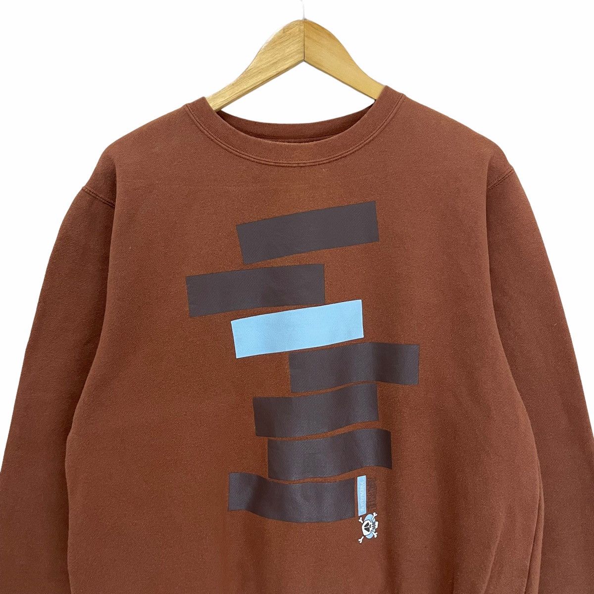 Stussy × Vintage 💥 STUSSY OLDSKOOL CREWNECK PULLOVER SWEATSHIRT Size US M / EU 48-50 / 2 - 4 Thumbnail