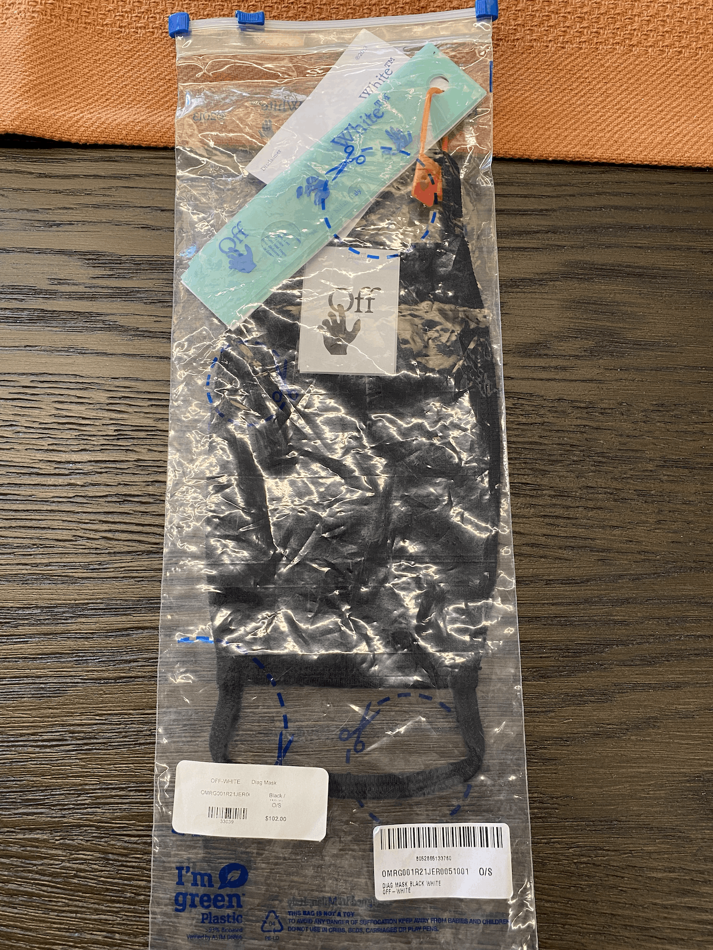 Off-White Off-White Virgil Abloh Diag mask One Size Size ONE SIZE - 4 Thumbnail