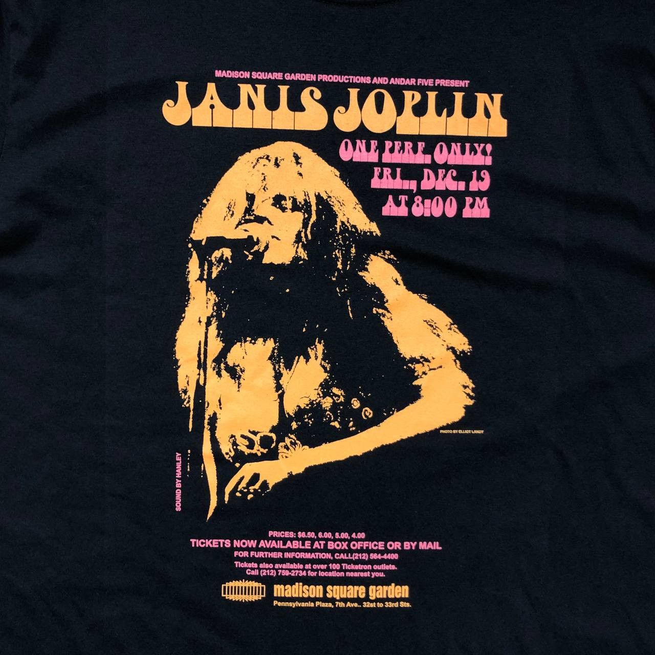 Band Tees Janis Joplin Madison Square Garden T Shirt Size US L / EU 52-54 / 3 - 3 Thumbnail