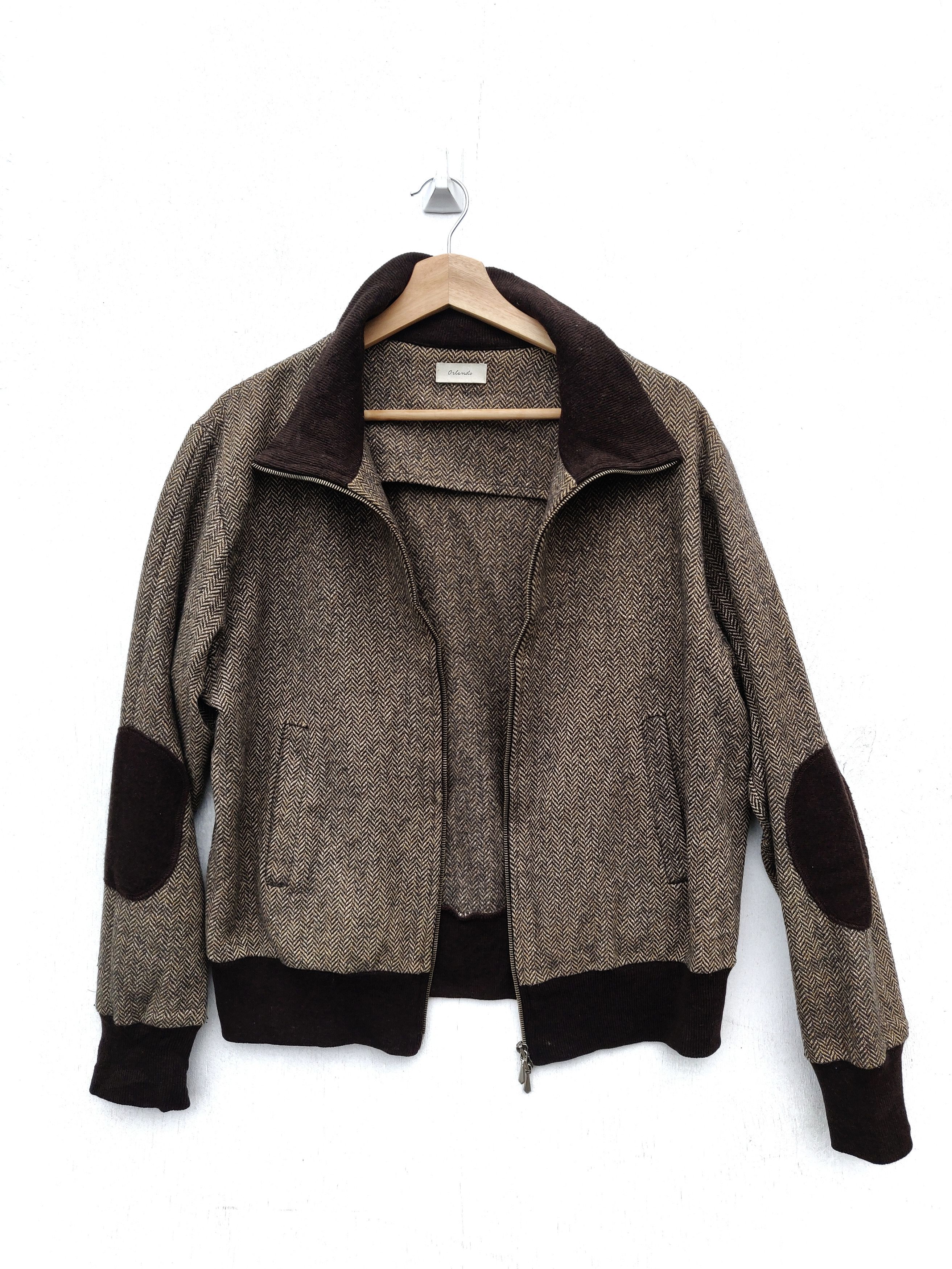 image of Nice Design Wool Jacket Italian Designers in Brown, Men's (Size Large)