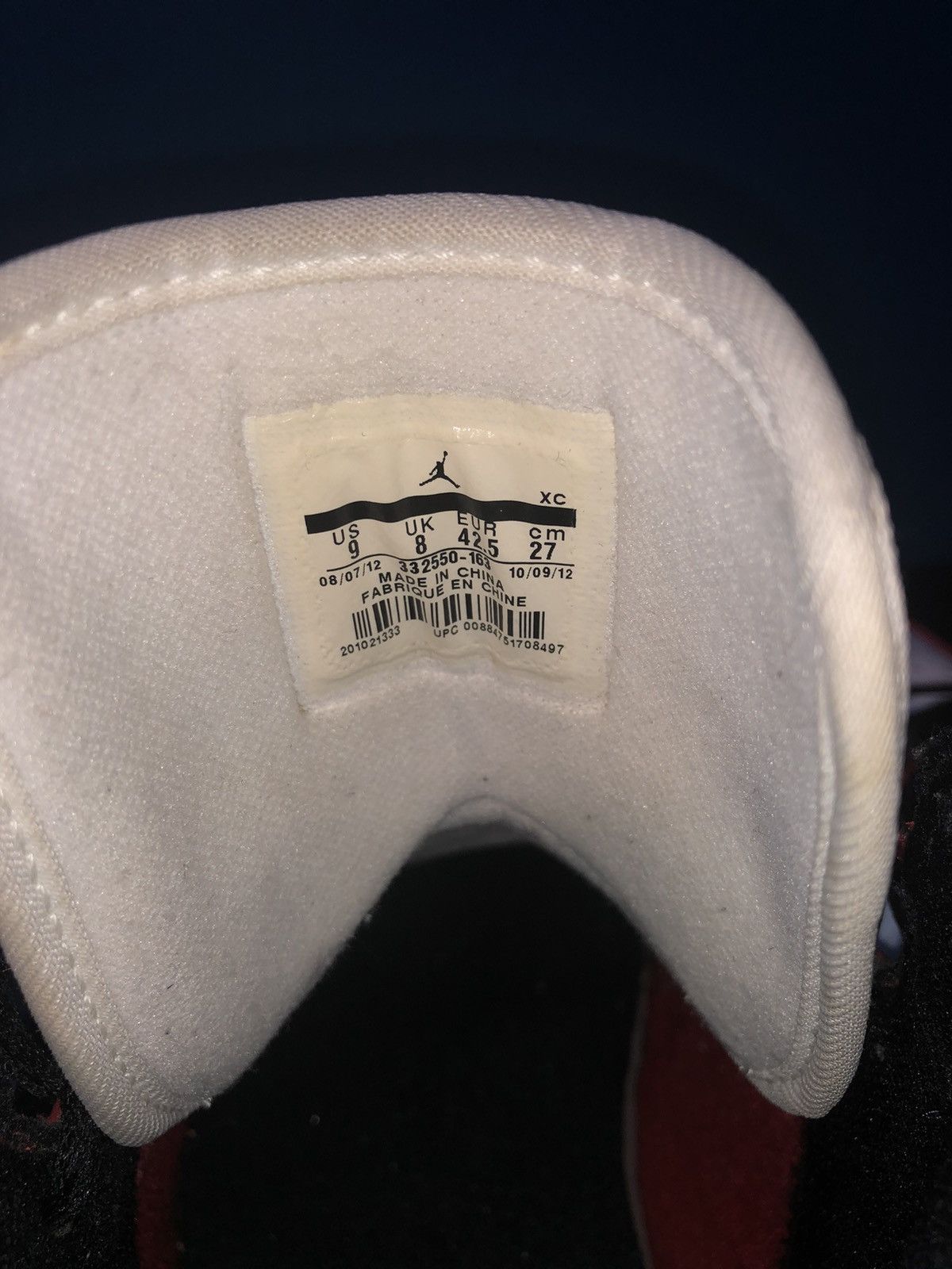 Jordan Brand × Nike Jordan 1 Retro Chicago 2013 Size US 9 / EU 42 - 2 Thumbnail