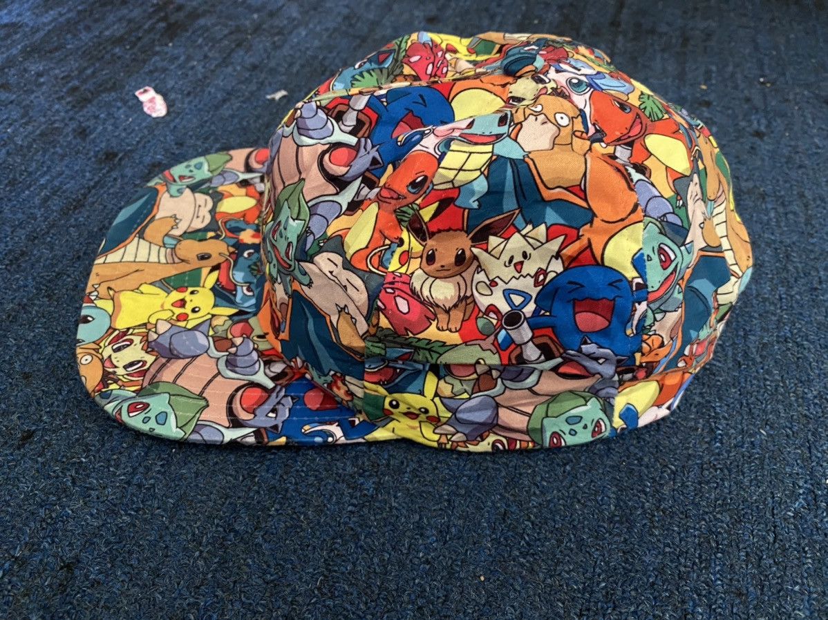 Pokemon Pokemon Original Nintendo Snapback Hat All Over Print Size ONE SIZE - 5 Thumbnail