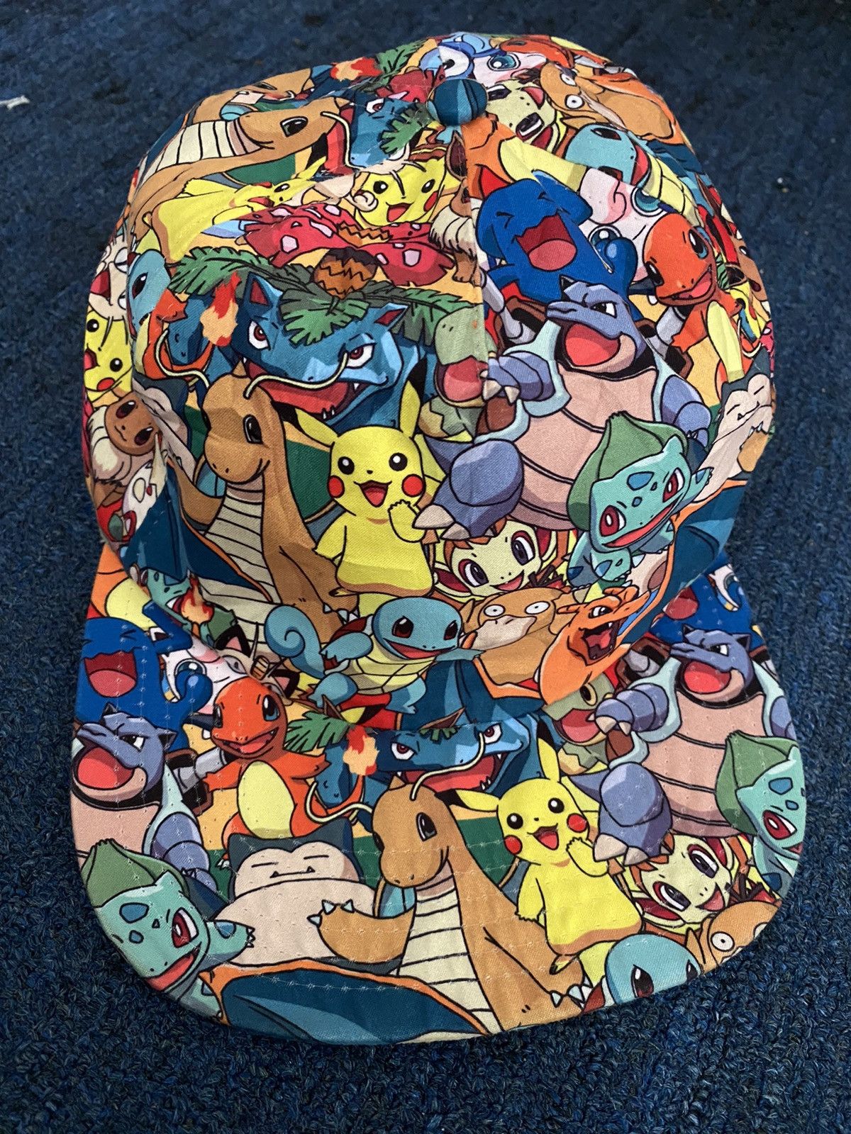 Pokemon Pokemon Original Nintendo Snapback Hat All Over Print Size ONE SIZE - 1 Thumbnail