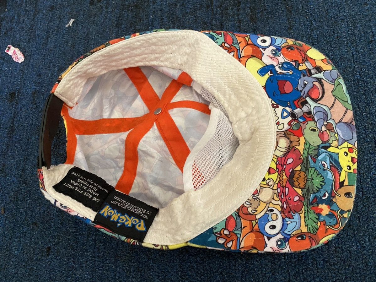 Pokemon Pokemon Original Nintendo Snapback Hat All Over Print Size ONE SIZE - 6 Thumbnail