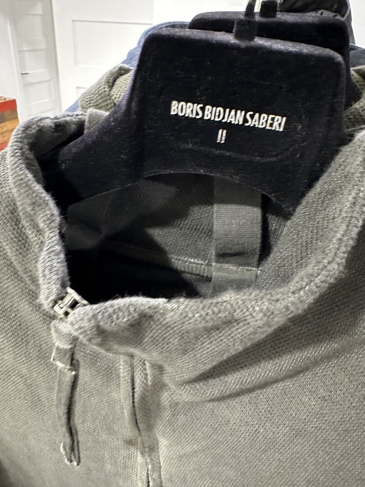Boris Bidjan Saberi Zipper 1 - Faded Dark Grey - Resin Dyed Size US XXL / EU 58 / 5 - 3 Thumbnail