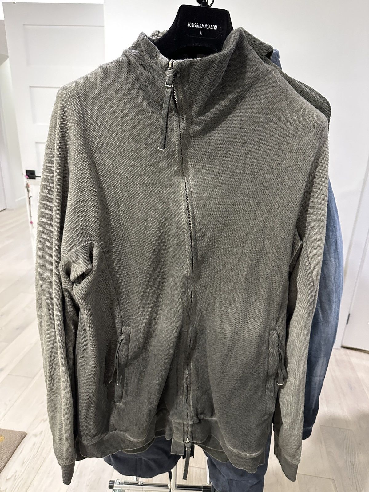 Boris Bidjan Saberi Zipper 1 - Faded Dark Grey - Resin Dyed Size US XXL / EU 58 / 5 - 1 Thumbnail