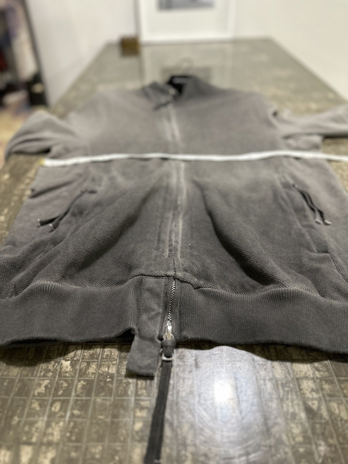 Boris Bidjan Saberi Zipper 1 - Faded Dark Grey - Resin Dyed Size US XXL / EU 58 / 5 - 7 Thumbnail