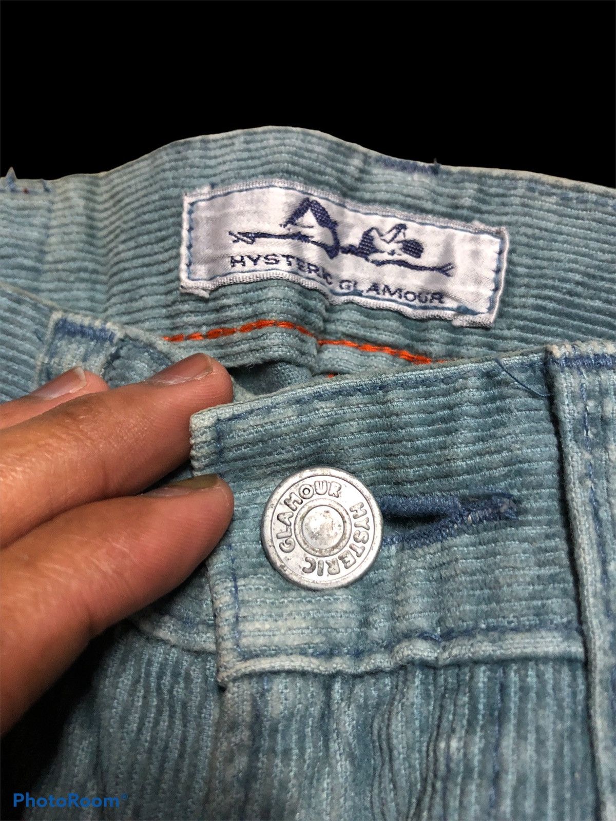 Hysteric Glamour HYSTERIC FADED BLUE CORDUROY DENIM Size US 27 - 3 Thumbnail