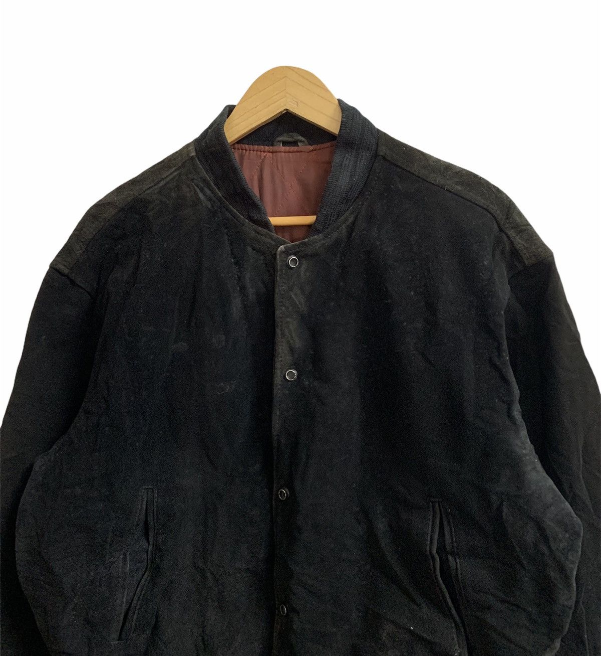 Japanese Brand × Leather Men’s Tenoras Suede Leather Varsity Jacket Size US M / EU 48-50 / 2 - 4 Thumbnail