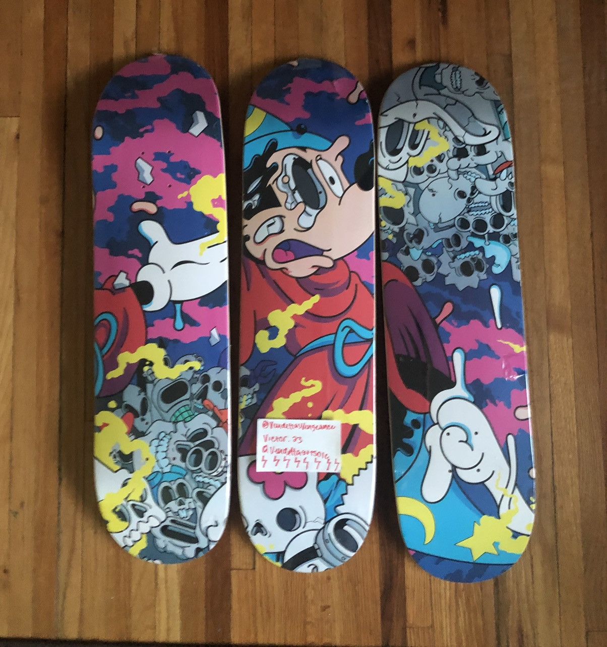 Matt Gondek Matt Gondek Deconstructed Mickey Mouse Skatedeck Set 1/250 Size ONE SIZE - 1 Thumbnail