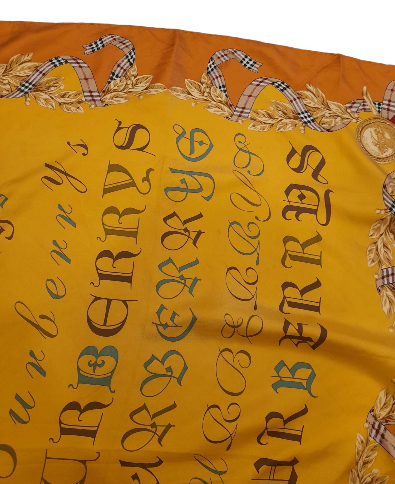 Burberry Vintage Burberrys Spellout Silk Scarves Size ONE SIZE - 3 Thumbnail
