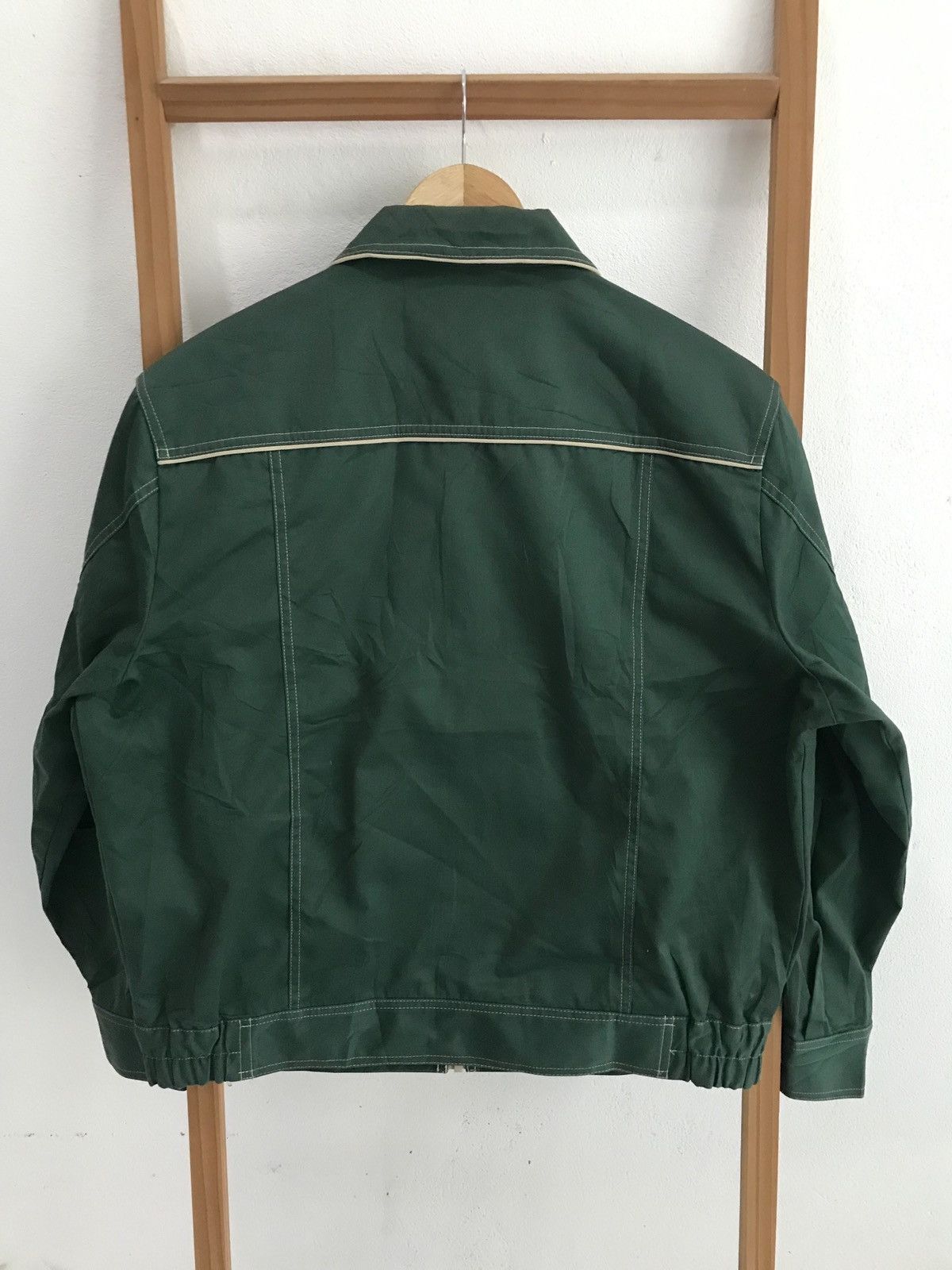 Japanese Brand Last Drop ❗️ Alba Workwear Bomber Style Jacket Vislon Zipper Size US L / EU 52-54 / 3 - 6 Thumbnail