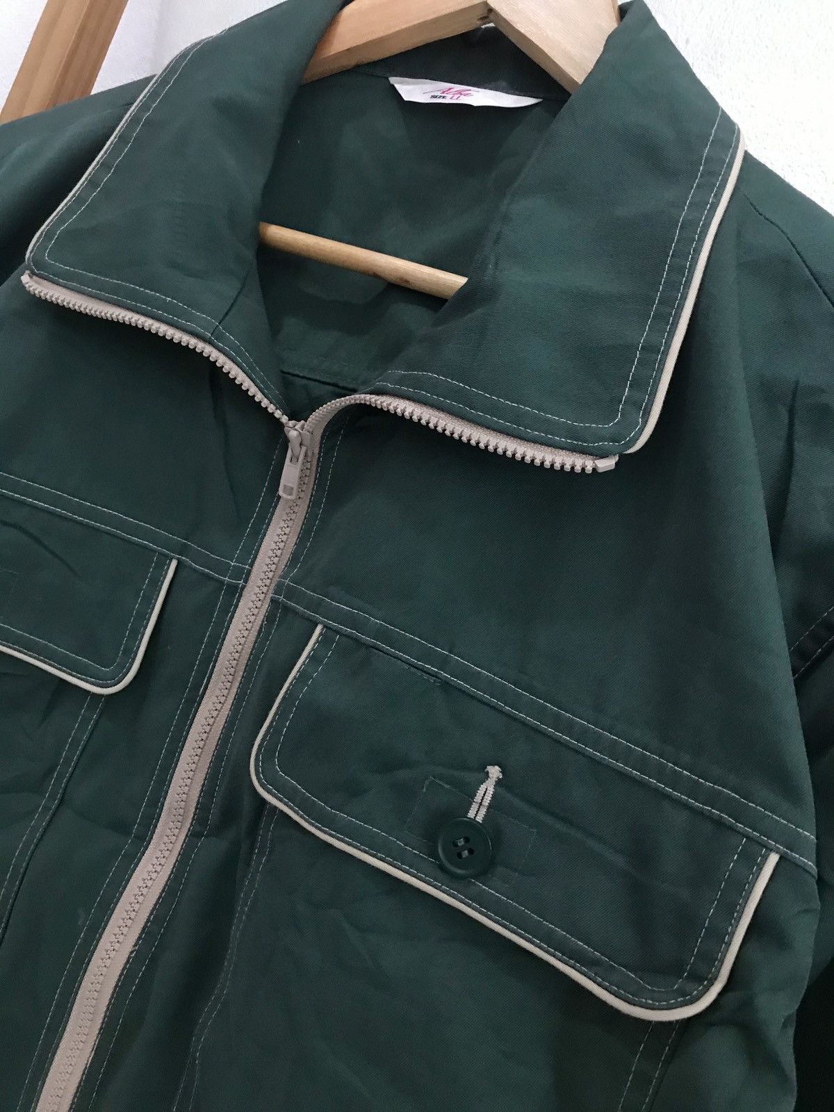 Japanese Brand Last Drop ❗️ Alba Workwear Bomber Style Jacket Vislon Zipper Size US L / EU 52-54 / 3 - 5 Thumbnail