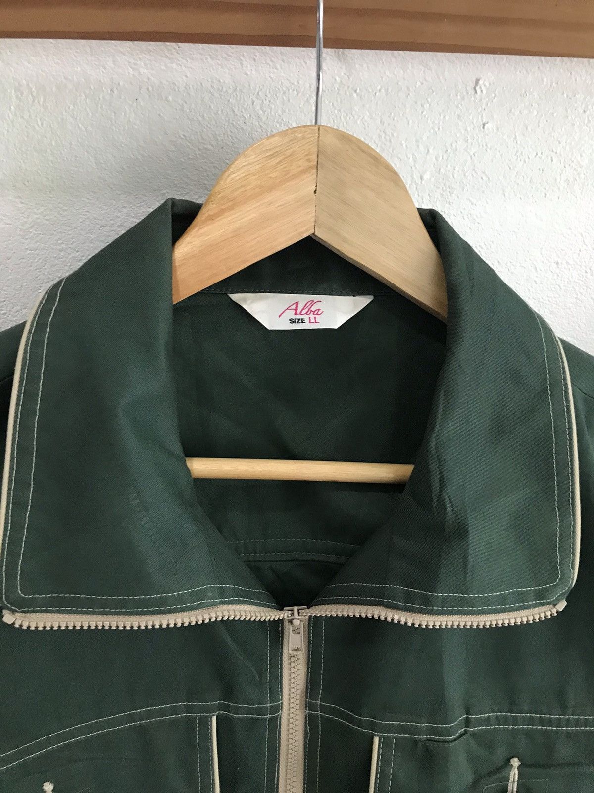 Japanese Brand Last Drop ❗️ Alba Workwear Bomber Style Jacket Vislon Zipper Size US L / EU 52-54 / 3 - 7 Thumbnail