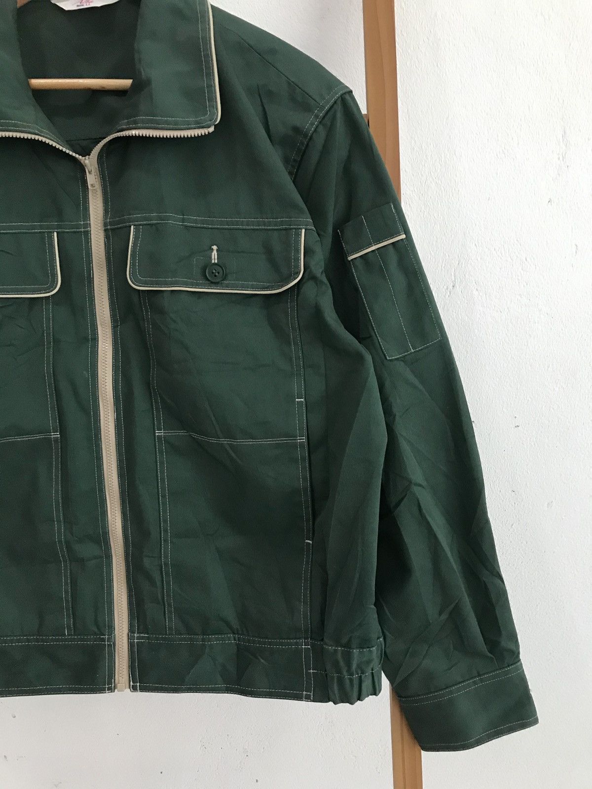 Japanese Brand Last Drop ❗️ Alba Workwear Bomber Style Jacket Vislon Zipper Size US L / EU 52-54 / 3 - 3 Thumbnail