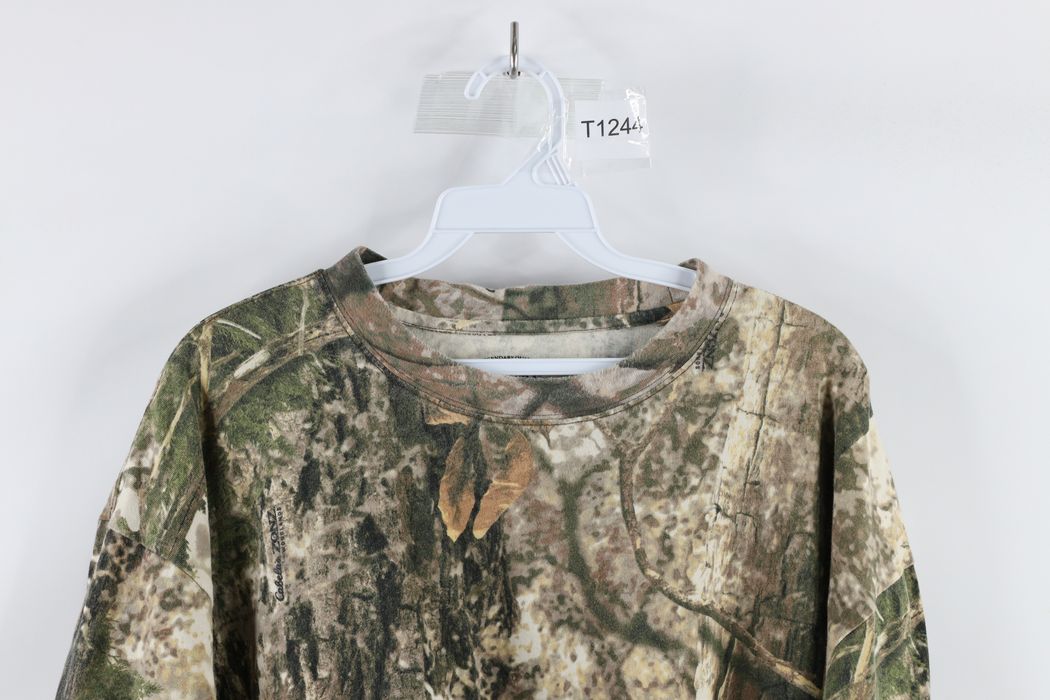 Chemise Cabelas homme XL haute marron camouflage Realtree vintage