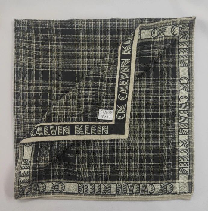 Calvin Klein × Vintage CK Handkerchief/ Headscarf Bandana - 3F2026 Size ONE SIZE - 2 Thumbnail