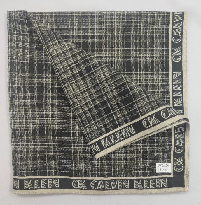 Calvin Klein × Vintage CK Handkerchief/ Headscarf Bandana - 3F2026 Size ONE SIZE - 1 Thumbnail
