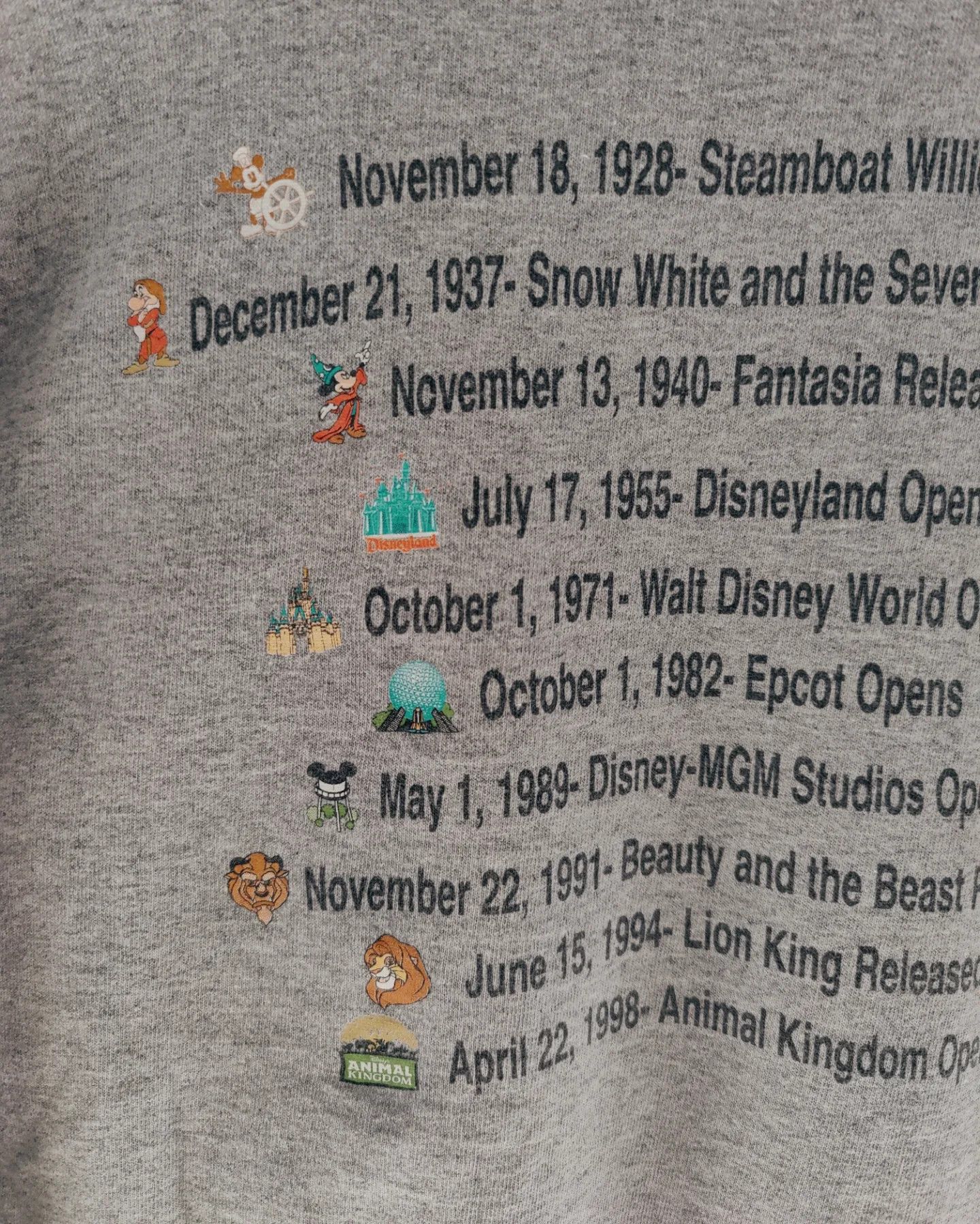 Disney × Mickey Mouse × Vintage vintage 90s - 100 Years of Magic, Walt Disney World Size US M / EU 48-50 / 2 - 3 Thumbnail