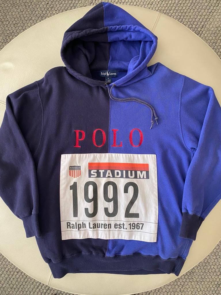 Polo Ralph Lauren Vintage Polo Ralph Lauren 1992 Stadium Hoodie Grailed