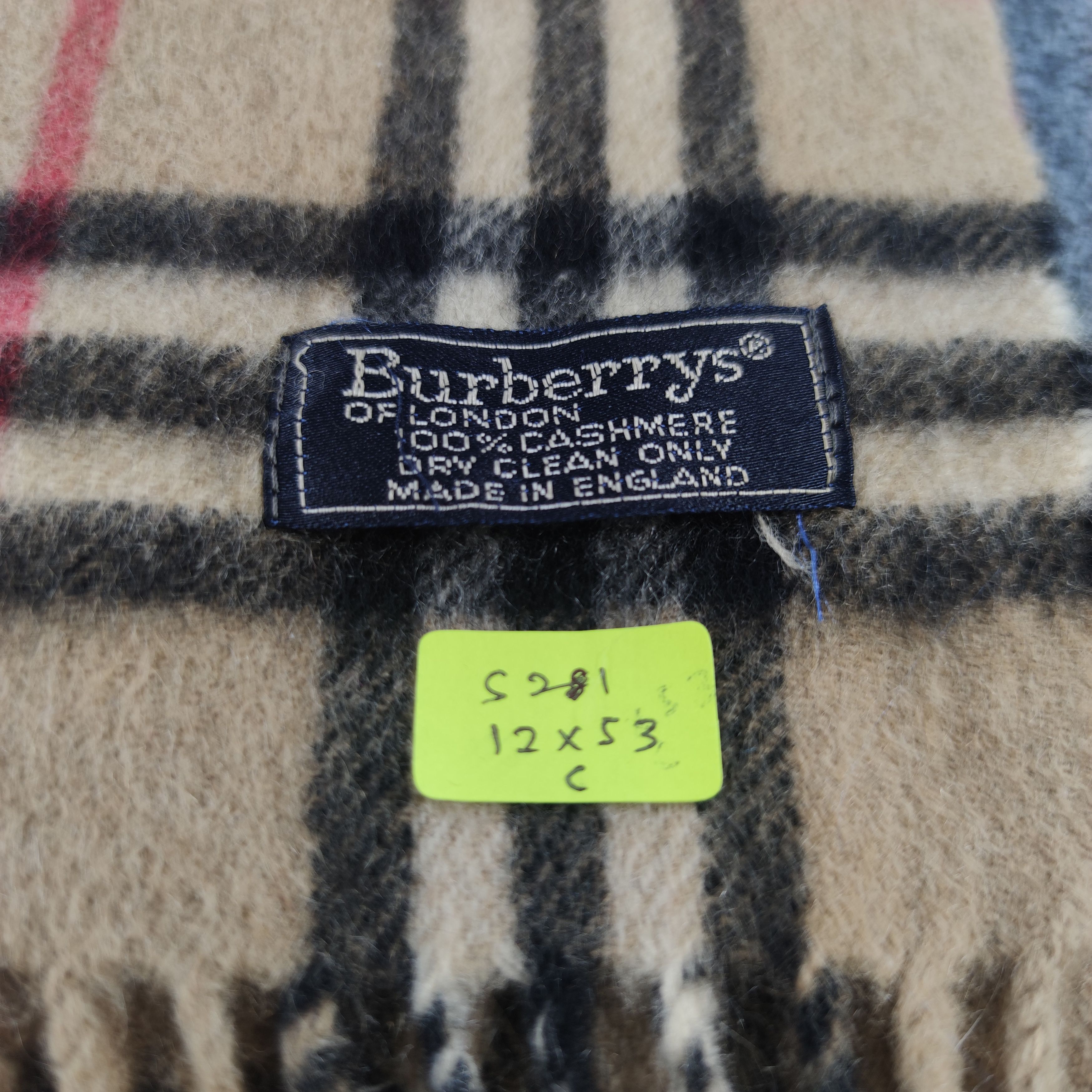 Burberry Burberry Nova Check Scarf/Muffler/Cashmere/S281 Size ONE SIZE - 6 Thumbnail