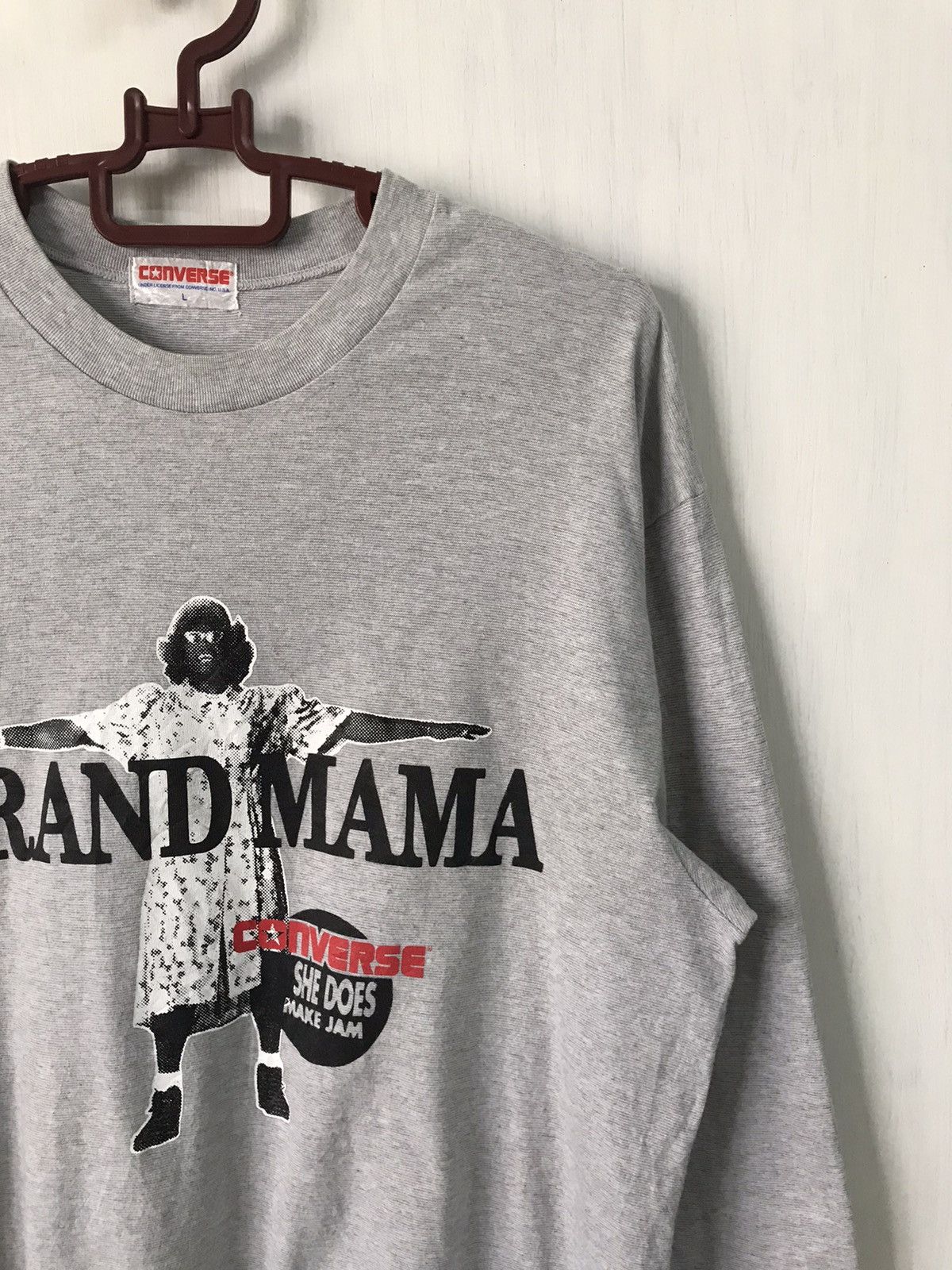 Converse × Vintage 💥Steals💥Vtg Converse Grand Mama Long Sleeve Size US L / EU 52-54 / 3 - 4 Thumbnail