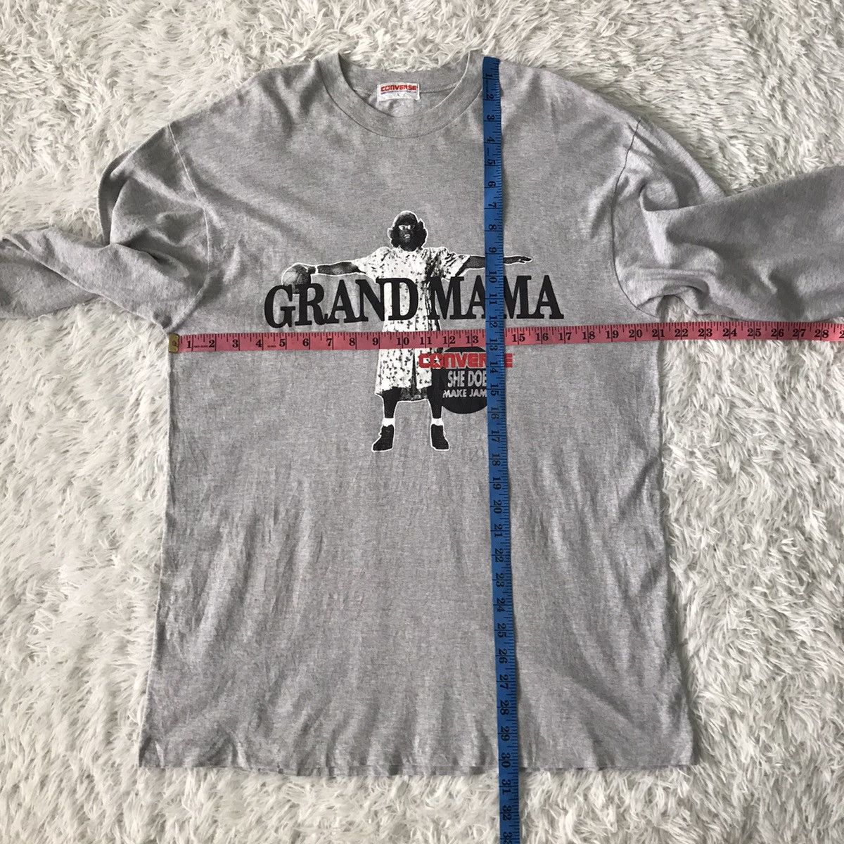 Converse × Vintage 💥Steals💥Vtg Converse Grand Mama Long Sleeve Size US L / EU 52-54 / 3 - 17 Thumbnail
